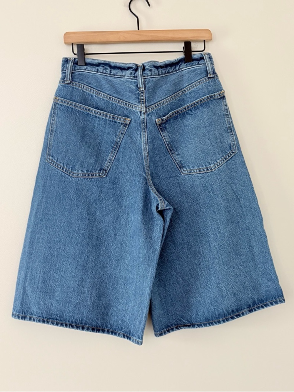 Universal Thread high-rise wide-leg denim culotte Long shorts Size 6 - Picture 7 of 12